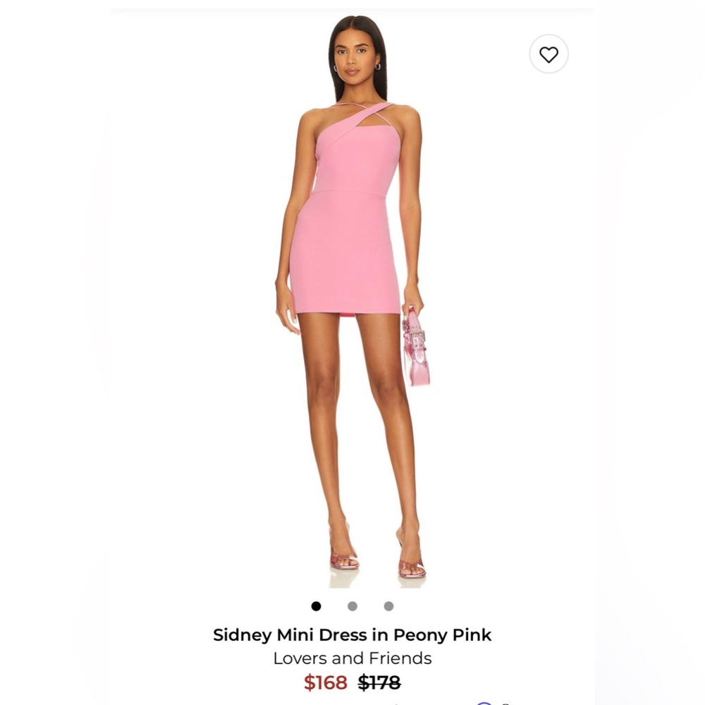 Lovers + Friends Sidney Mini Dress Peony Pink
